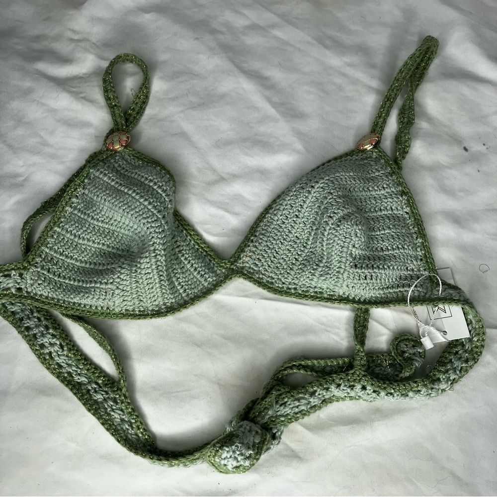 Maiyo X Natalie off duty NWT crocheted bikini top